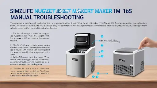 Simzlife Nugget Ice Maker 1m 16s Manual Trouble