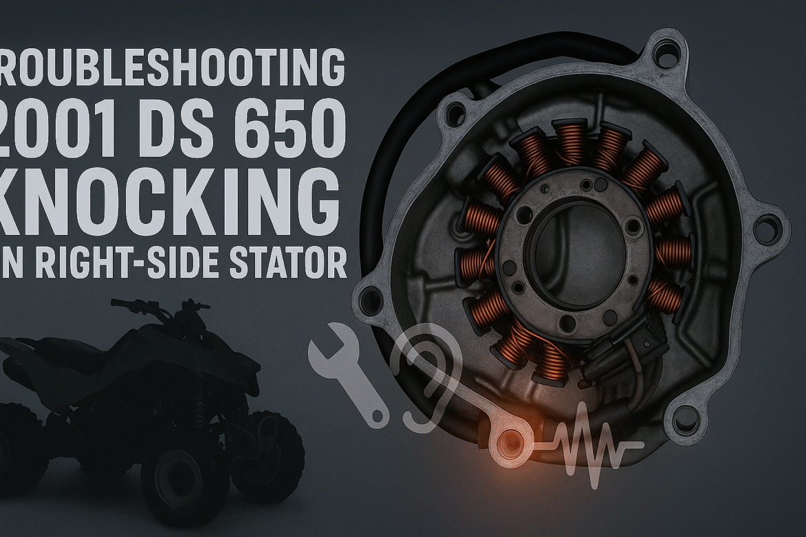 2001 DS 650 knocking on right side stator