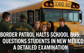 border patrol halts school bus questions students in New Mexico