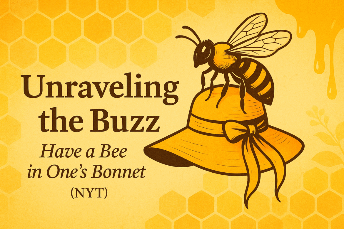 have a bee in one's bonnet NYT