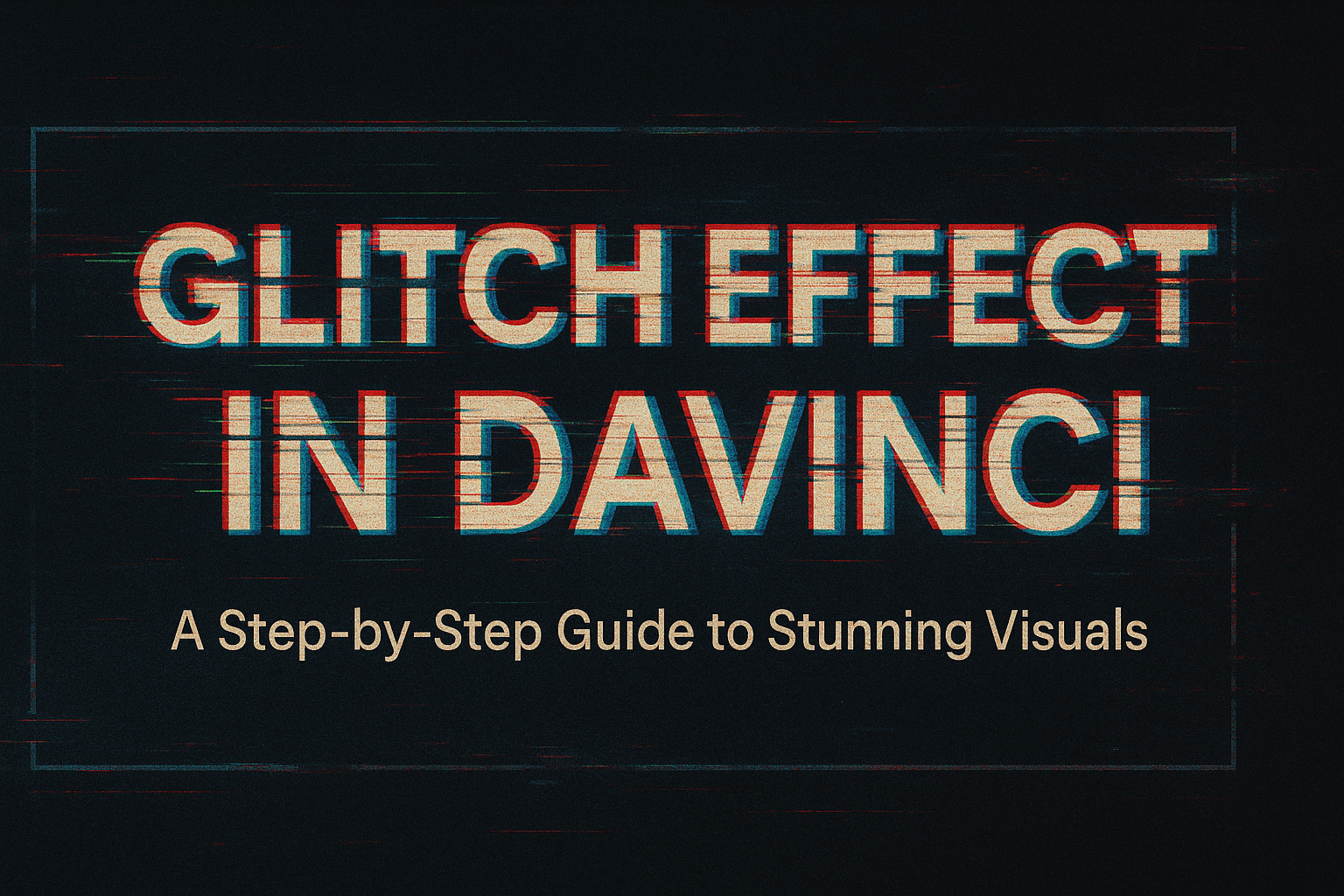 how to make glitch effect Eusexua DaVinci