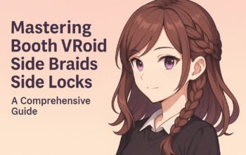 Booth VRoid side braids side locks