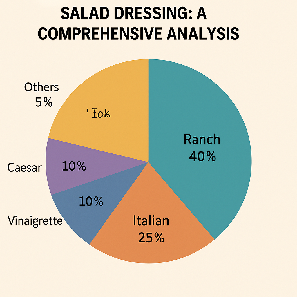 the circle graph above gives the distribution of salad dressing