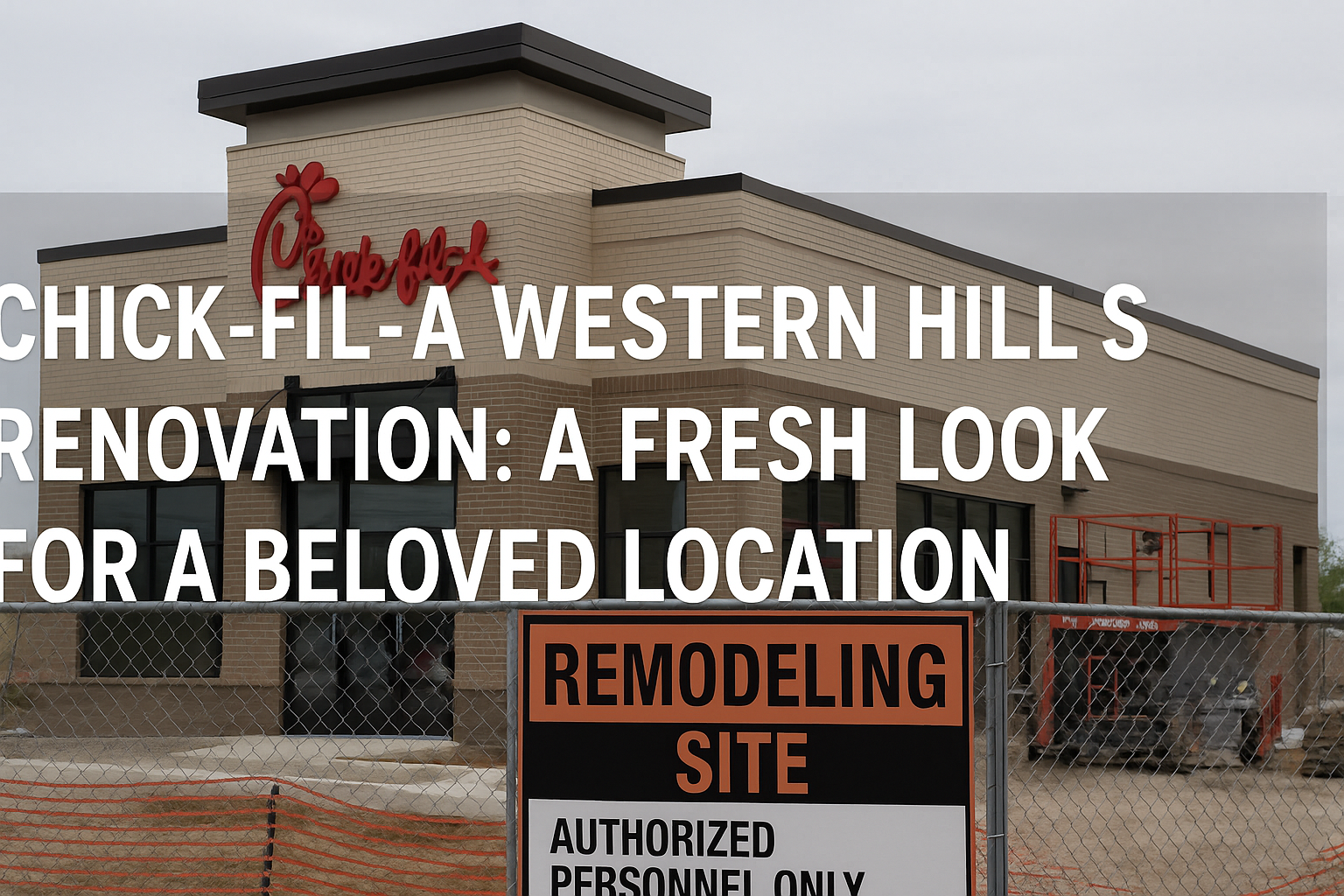 Chick-fil-A Western Hills renovation